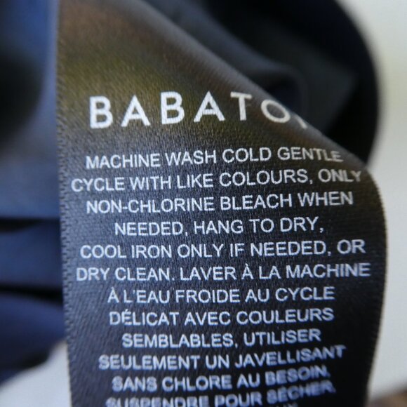 Aritzia Babaton Slip Satin Mini Skirt Starboard Blue Bias Cut Elastic Waist 6 - Picture 4 of 5